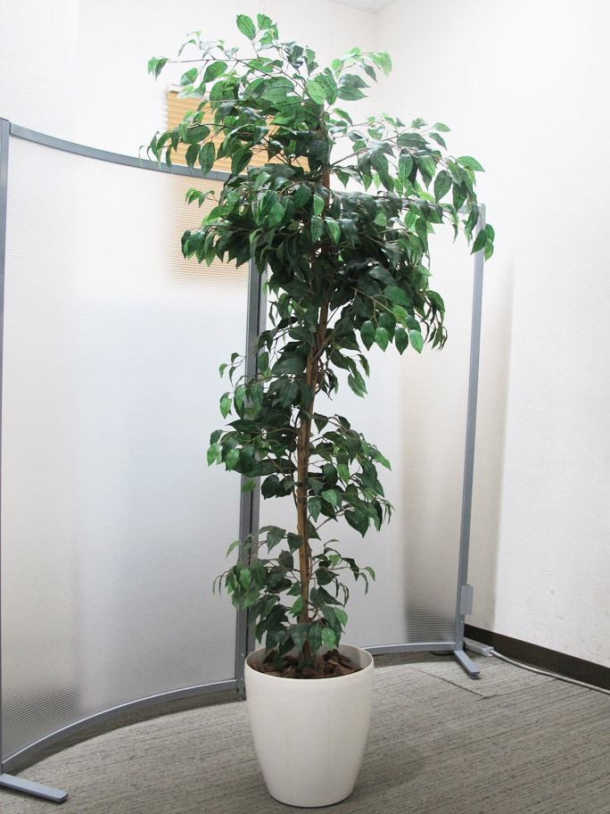 オフィスグリーン 観葉植物 フェイクグリーン 人工樹木【中古オフィス家具】【中古】