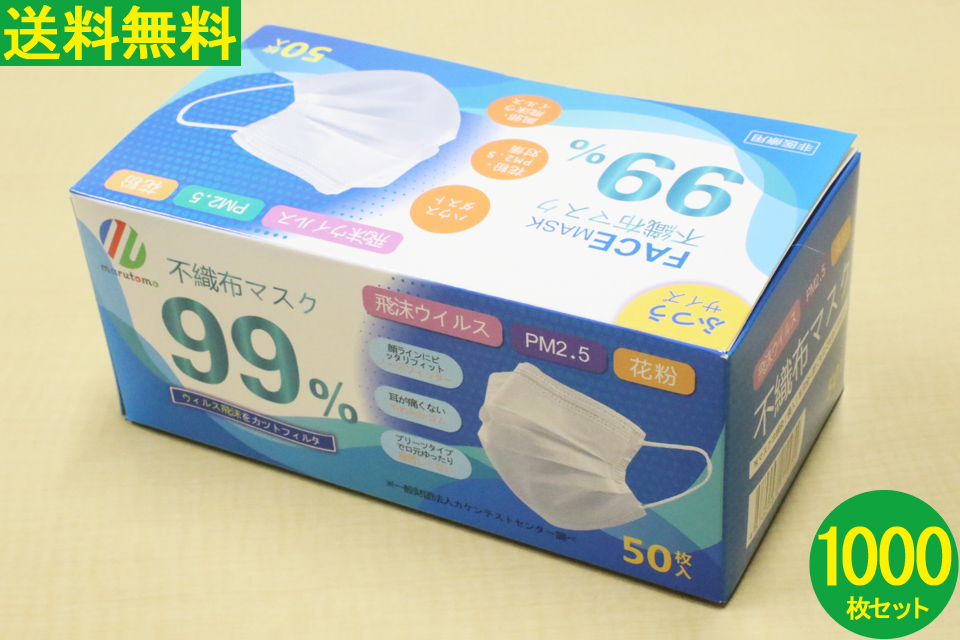 【送料無料】マスク 1000枚入り 使い捨てマスク 不織布マスク 花粉症マスク ウイルス対策マスク ウィルス対策マスク 耳が痛くないやわらかゴム 口罩 MASK